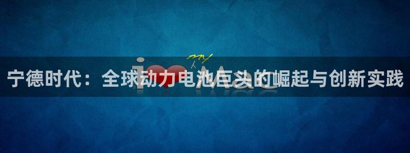 365k豆钱包：宁德时代：全球动力电池巨头的崛起与创新实践
