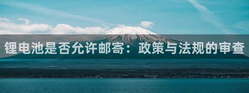 k豆钱包搬砖赚钱：锂电池是否允许邮寄：政策与法规的审查